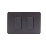 Interruptor Doble 9/15 Negro Armado MatixGO