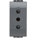 Toma 2P+T 10A 250V Antracita Living Light Semi Armada