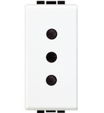 Toma Doble 2P+T 10A 250V Armada con Placa Blanco Living Light