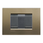 Interruptor Doble 9/24 16A Armado con Placa Square Antracita Living Light