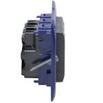 Toma triple semi armado 10/16A LivingLight - color antrasita - SL4180X3E