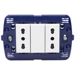 Toma doble semi armado 10/16A LivingLight - color blanco - SN4180X2E