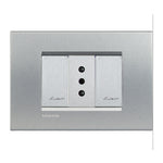 Toma 2P+T 10A 250V Armada con Placa Tech Living Light