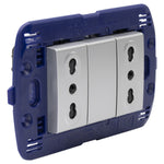 Toma doble semi armado 10/16A LivingLight - color tech - SNT4180X2E