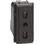 Toma de corriente bipaso color negro - KG4180