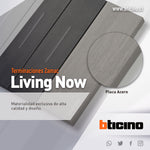 Placa Living Now 6 módulos - color acero - KA4806ZG