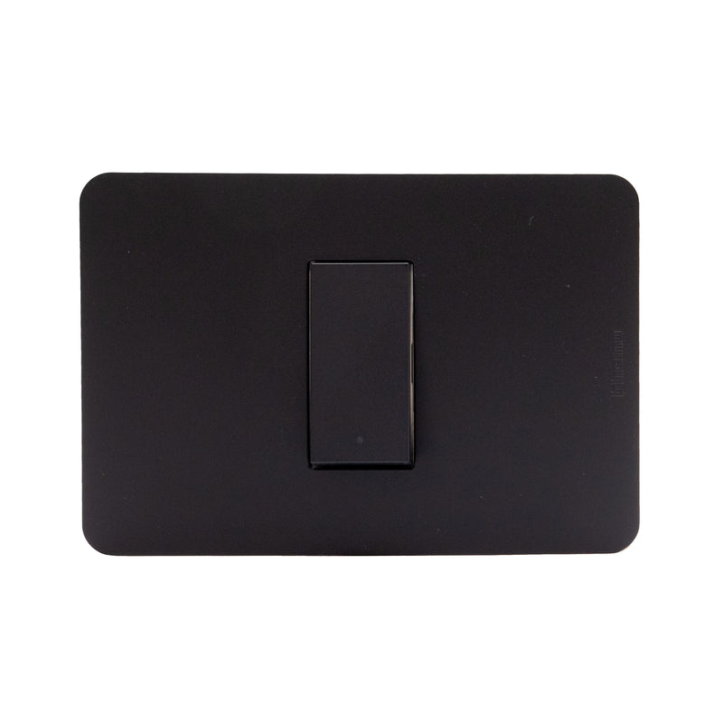 Interruptor Simple  9/12 Negro Armado MatixGO