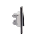 Interruptor Doble  9/15 Negro Armado MatixGO