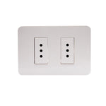 Toma corriente Doble 10A Blanco ArmadoMatixGO