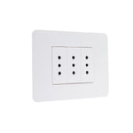 Toma corriente Triple 10A Blanco Armado MatixGO