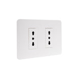Toma corriente Doble 10A/16A Blanco Armado MatixGO