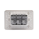 Interruptor Triple  9/32 Blanco Armado MatixGO