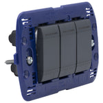 Interruptor semi armado 9/32 16A 250V LivingLight - color antrasita - SL4001X3E