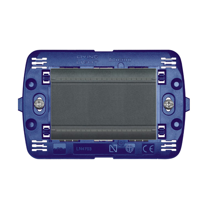 Interruptor de 3 Vías 9/24 16A 250V Antracita Living Light Semi Armada