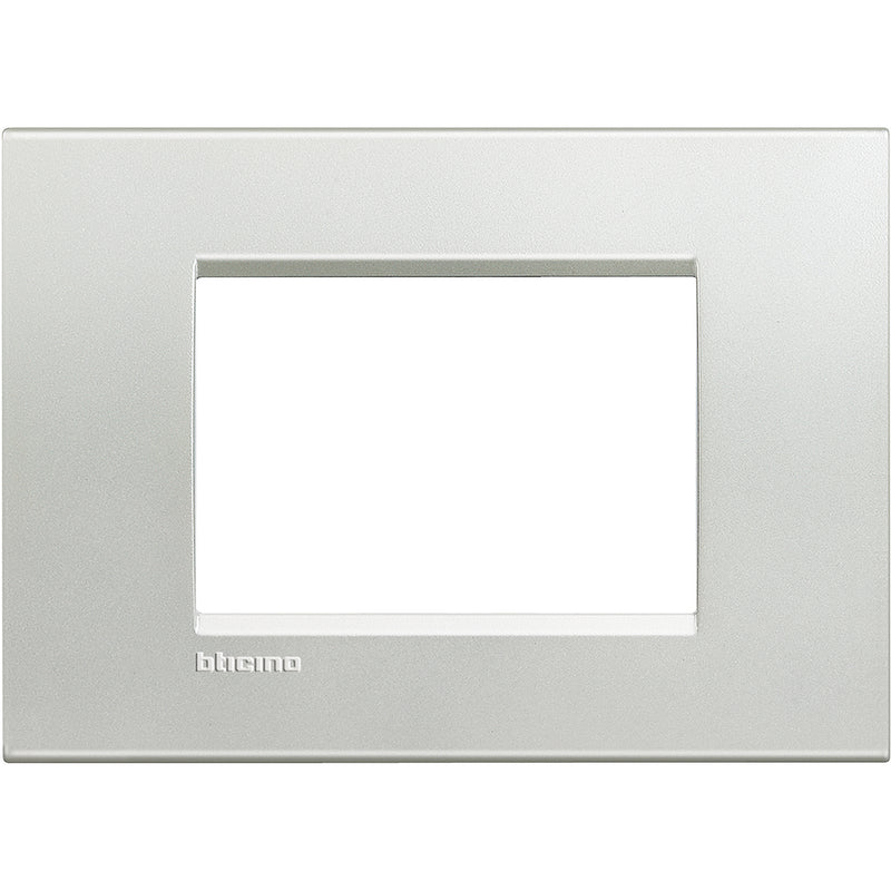 Placa LivingLight 3 módulos - color plata - SLNA4803AG