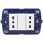 Toma doble semi armado 10/16A LivingLight - color blanco - SN4180X2E