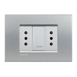 Toma Doble 2P+T 10A 250V Armada con Placa  Tech Living Light