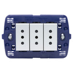 Toma triple semi armado 10A LivingLight - color tech - SNT4113X3E