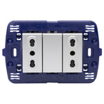 Toma doble semi armado 10/16A LivingLight - color tech - SNT4180X2E