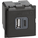 Cargador USB tipo A y C de 5Vdc de 1.500 mA / 3.000 mA