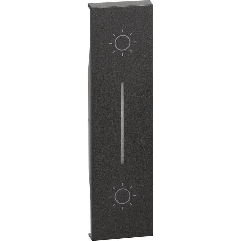 Cubremódulo iluminable para control persianas ref. K4036 - color negro - KG05L
