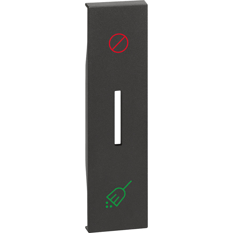 Cubremódulo iluminable para control de hotel 1 módulo - color negro - KG06H