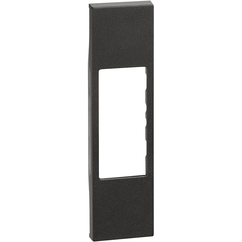 Cubremódulo conector RJ y A/V 1 módulo - color negro - KG07
