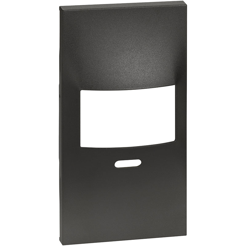 Cubremódulo para interruptor con sensor movimiento 2 módulos - color negro - KG17SL