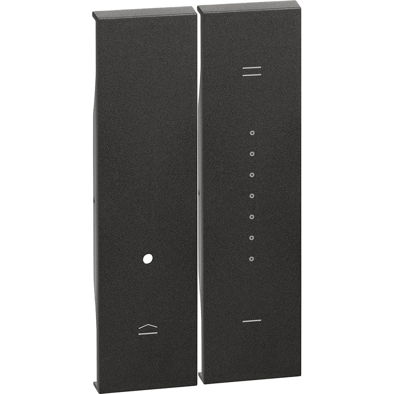 Cubremódulo para Dimmer  2 módulos - color negro - KG19
