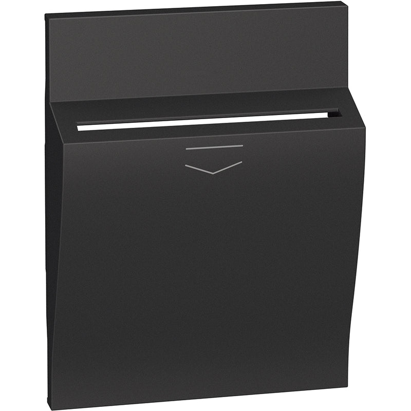 Cubremódulos para interruptor tarjeta llave hotel 3 módulos - color negro - KG22