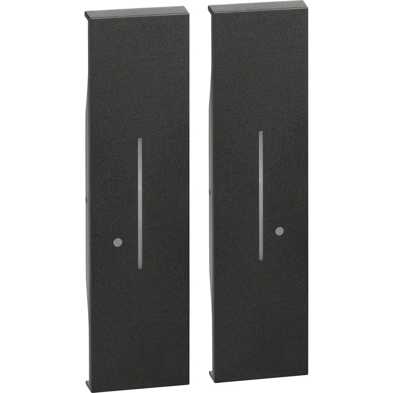 Cubremódulo para interruptor inalámbrico doble K4003DCW negro - KG36M2