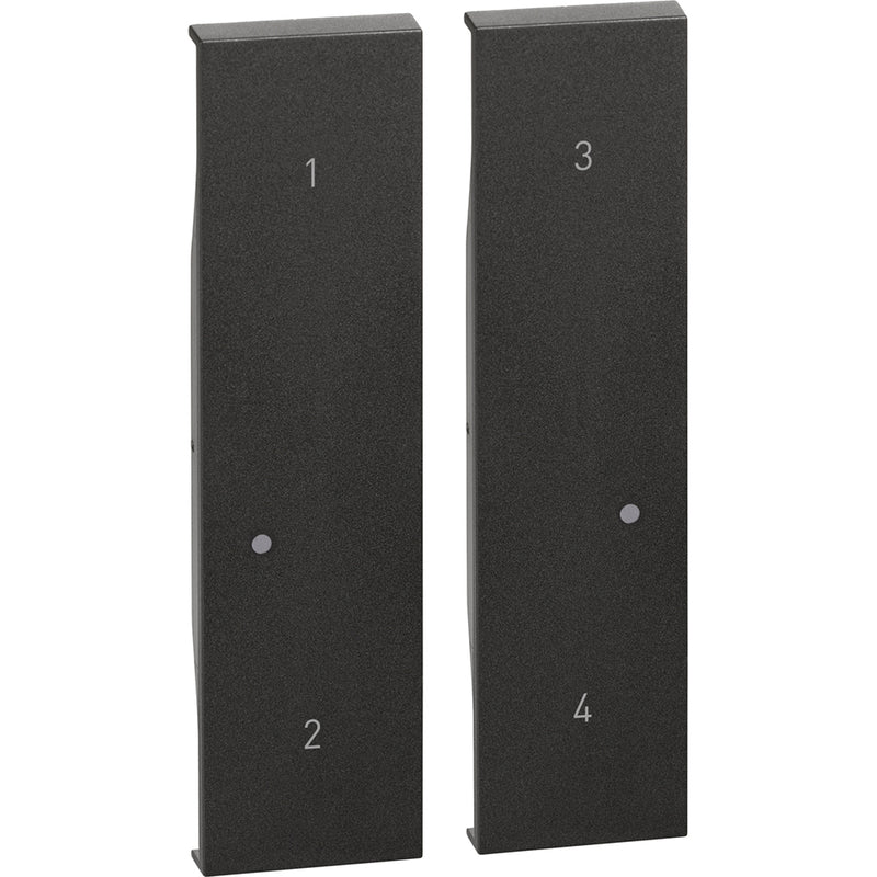Cubremódulo para referencia: K4575CW  2 módulos - color negro - KG37M2