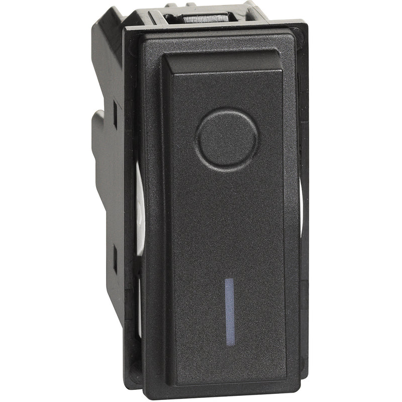 Interruptor bipolar iluminable - color negro - KG4002