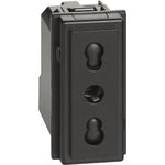 Toma de corriente bipaso color negro - KG4180