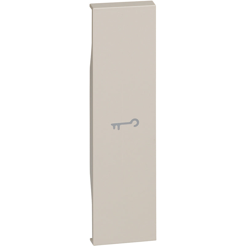 Cubremódulo iluminable  símbolo "llave" 1 módulo - color arena - KM01F