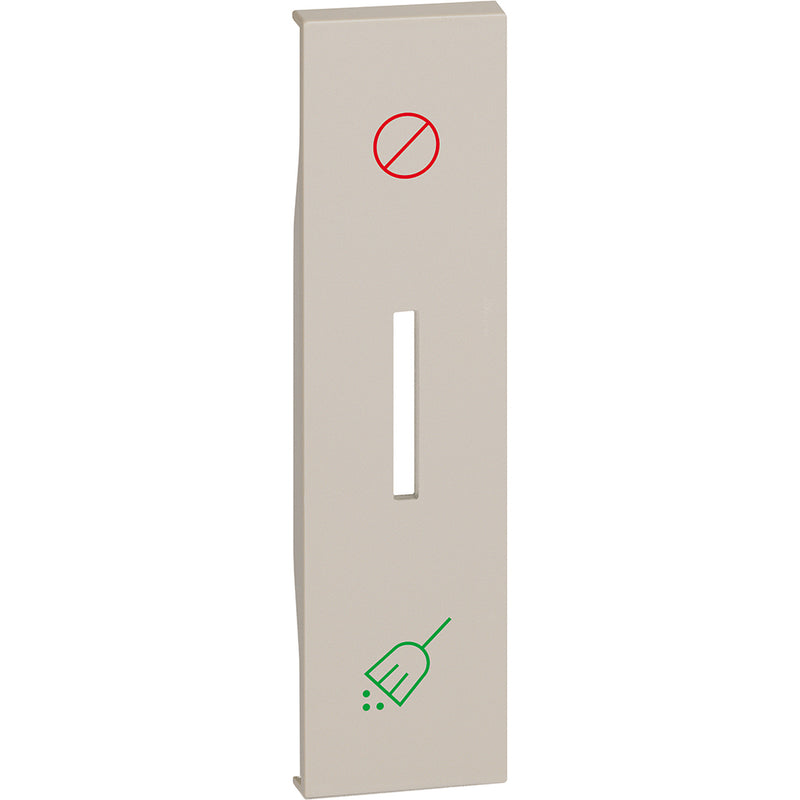 Cubremódulo iluminable para control de hotel 1 módulo - color arena - KM06H