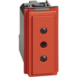 Toma de corriente estándar - color rojo - KR4113