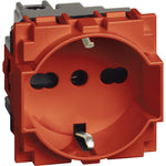 Toma de corriente estándar Schuko universal - color rojo - KR4140A16