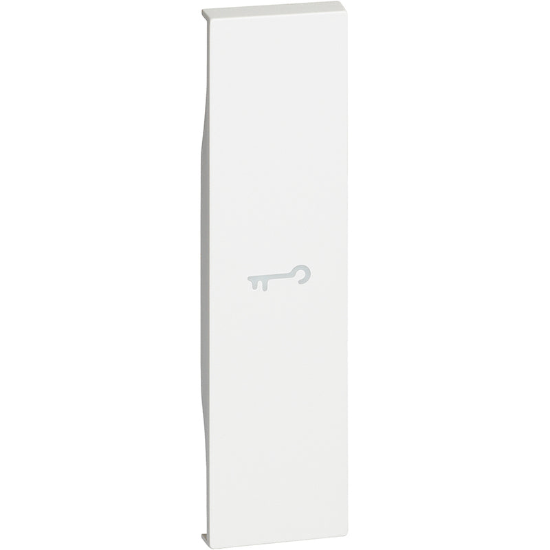 Cubremódulo iluminable símbolo "llave" 1 módulo - color blanco - KW01F