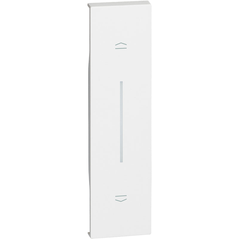Cubremódulo iluminable para pulsador Doble NA interbloqueado - color blanco - KW05