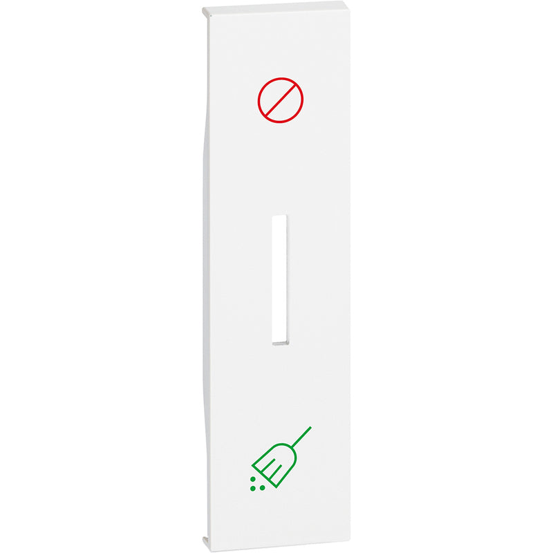 Cubremódulo iluminable para control de hotel 1 módulo - color blanco - KW06H