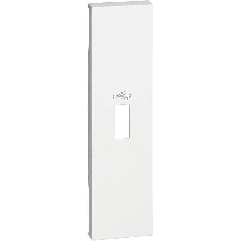Cubremódulo para USB pre-cableado ref. K4285P - color blanco - KW10P