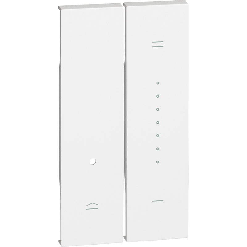Cubremódulo para Dimmer 2 módulos - color blanco - KW19