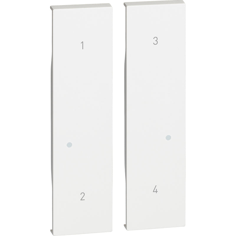 Cubremódulo para art. K4575CW 2 módulos - color blanco - KW37M2