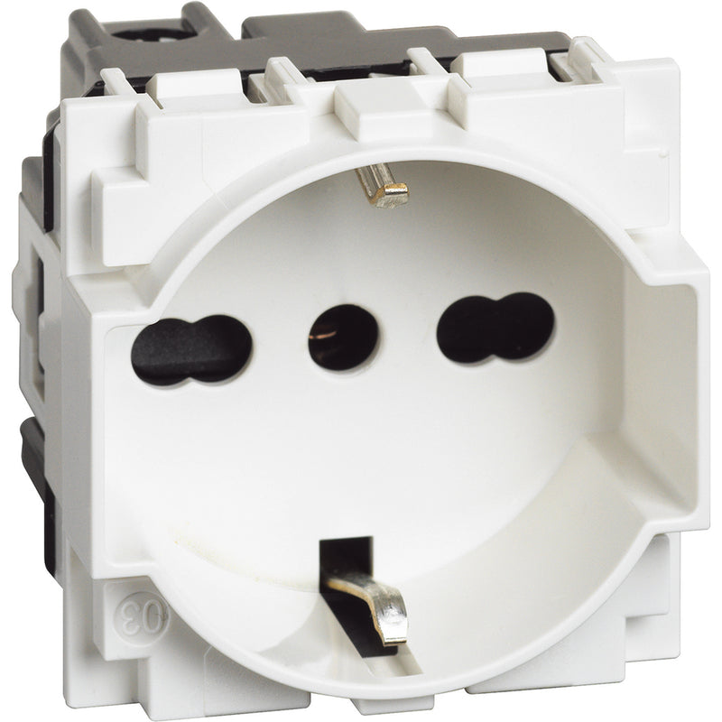 Toma de corriente estándar Schuko universal color blanco - KW4140A16