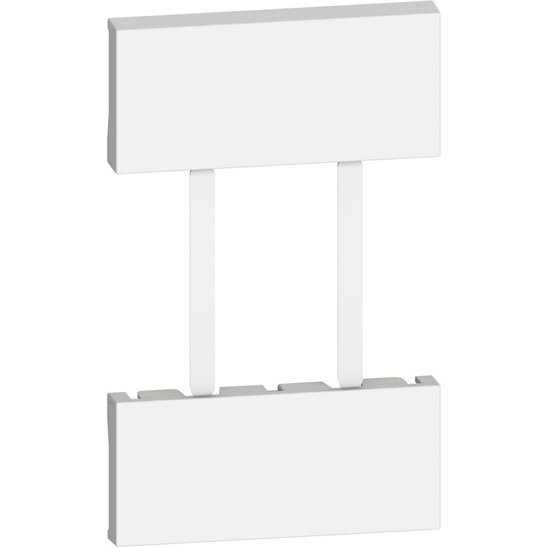 Cubremódulo toma euroamericana y americana 2 módulos - color blanco - KW51