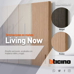 Placa Living Now 2 módulos - color nogal - KA4802LG